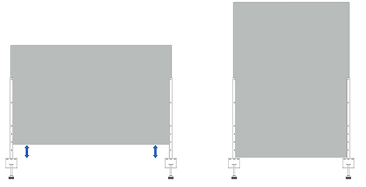 horizontal or vertical clamp bar