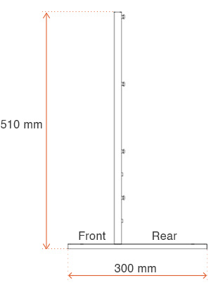 Steel Bar - side view